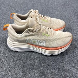 Hoka One One Gaviota 5 Shoes Womens Size 9.5 Beige Running Sneakers 1134235 VLG